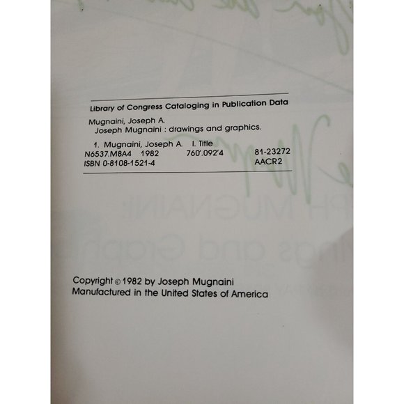 Signed Joseph Mugnaini: Drawings And Graphics, Hardcover 1982 - Picture 7 of 12